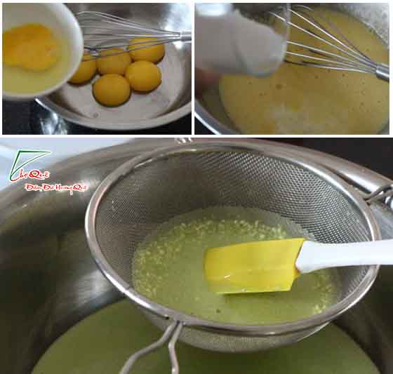 Cách làm bánh Chiffon lá dứa